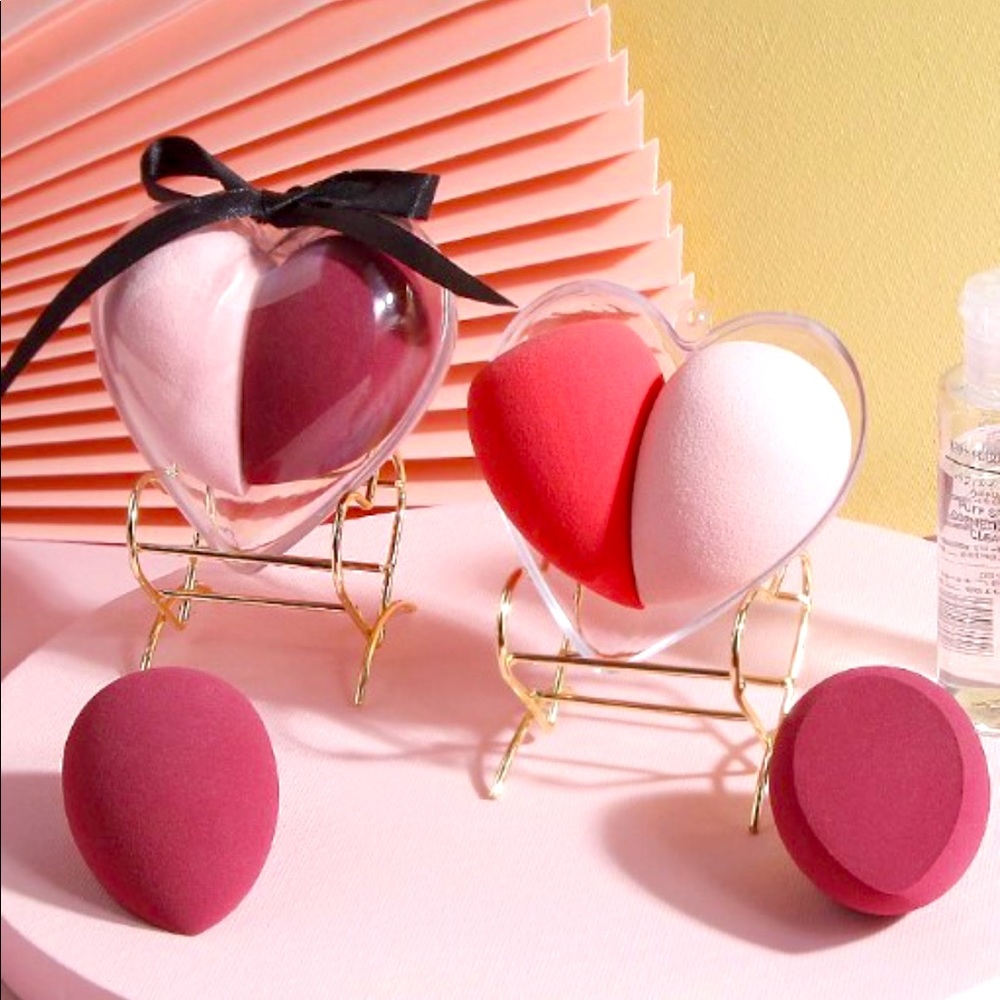 Heart shape makeup sponge